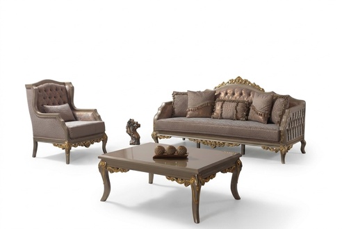 Upholstered sofa Complete sofa set Sofa set Sofa fabric sofa Brown