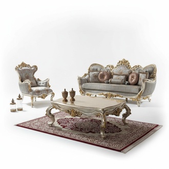 Upholstered sofa set sofa set three seater armchair fabric sofa blue sofas