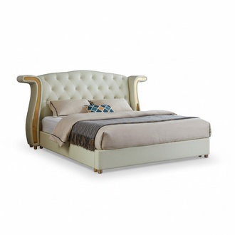 Upholstery Design Luxury Bed 180x200cm Beds Leather Modern Bedroom Furniture New