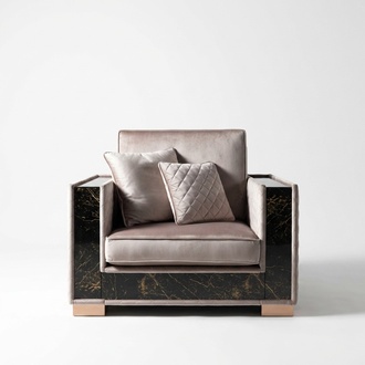 Upholstery designer textile 1 seater upholstery seat couches new armchair 120x102cm couch