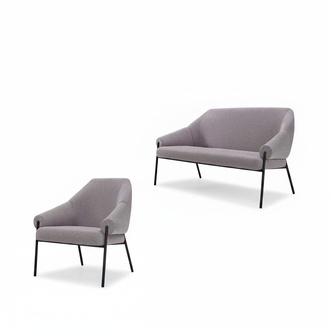 Cushion group seating ensemble sofa set group seating combination 2+1 couch