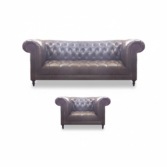 Upholstery leather upholstered furniture sofa three-seater living room sofa set armchair furnishings