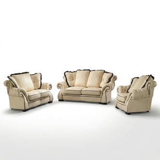 Upholstery Sofas Leather Seat XXL Big 3 Seater (without 2+1) Sofa Couch Design Couches