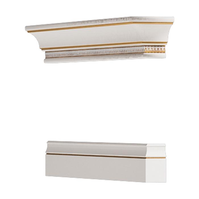 Complementary items for cabinets and shelves - Model V- Crown base for V column, without outside wall L-P, left-right set