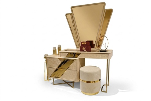 Cosmetic table, beauty table, console, makeup console, makeup dresser, dressing table.