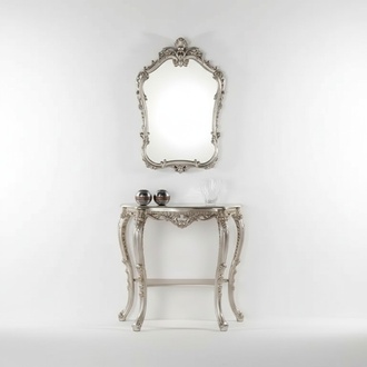 Dressing Table Console Mirror Bedroom Furniture Design Set 2pcs Wood