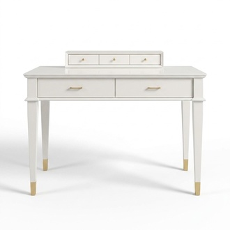 Dressing table console table wood luxury bedroom white