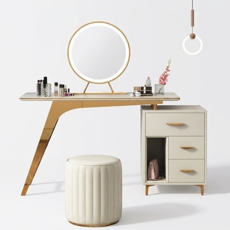 Dressing Table Mirror Stool Complete Set Dresser Bedroom New 2tlg