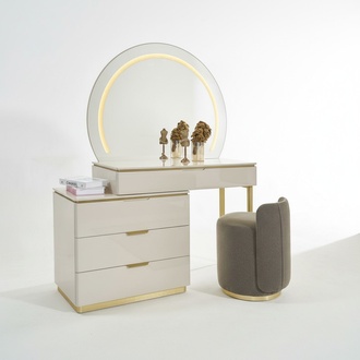 Dressing Table Set Console Mirror Bedroom Furniture Design Stool Set New