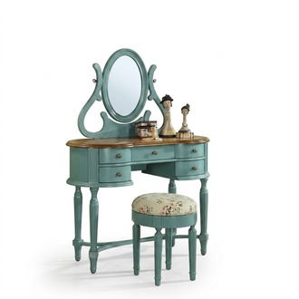 Dressing table stool console makeup tables table consoles secretary mirror 2-piece