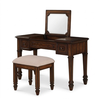 Dressing Table Stool Wood Bedroom Boxwood Red Oak Creative Modern Luxury
