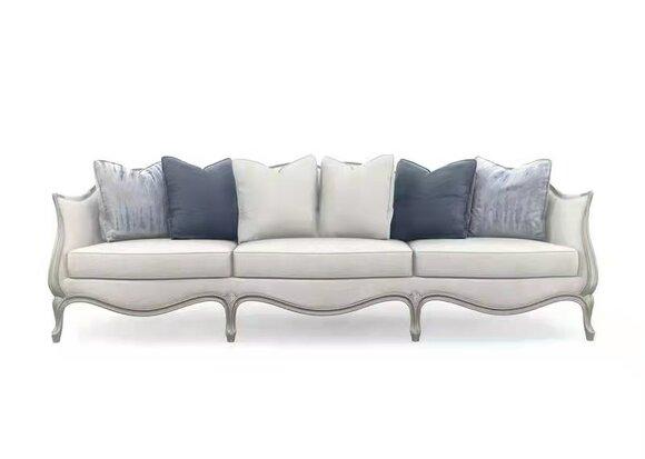 Design Sofa 3 Seater Fabric Couch Upholstery Sofas Living Room Three Seater Furniture