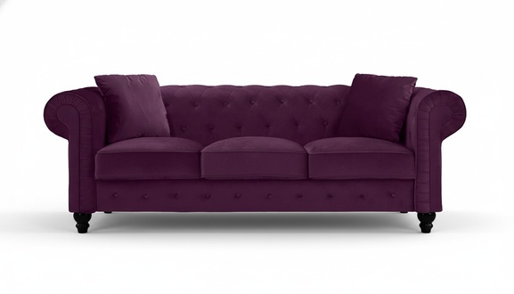 Violet Chesterfield Living Room Modern Design Couches Sofa Creative Furniture Fabric
