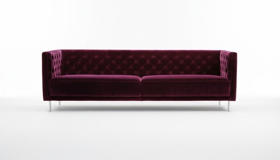 Purple Chesterfield Living Room Modern Design Sofa Italian Style Furniture Furniture