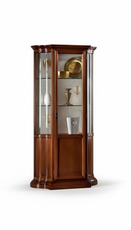 Display cabinet glass cabinet brown luxury Italian furniture living room