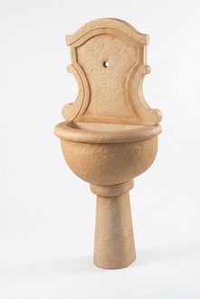 Decorative wall fountain washbasin-utility sink made of weather-resistant cement model - SEVILLA