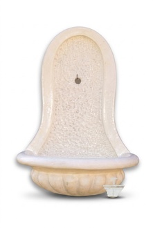 Decorative wall fountain washbasin-utility sink made of weather-resistant cement model - Cartama