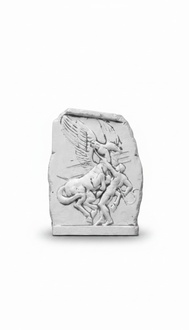 Wall relief stone plate picture angel antique style relief cast stone wall pictures 1013