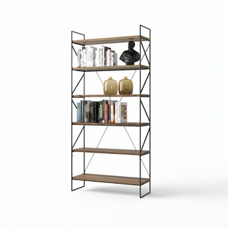 Wall shelf Modern bookcase Living room shelf Designer wooden furniture