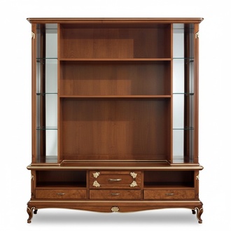 Wall Unit Cabinet Showcase Wood Living Room Furniture tv wall units Design Showcases
