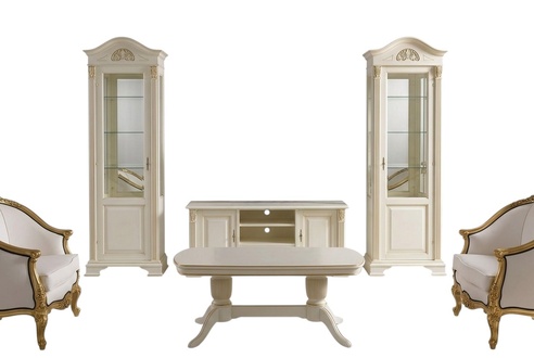 Living Wall Display Cabinet Console Wall Unit Glass Display Cabinets Living Room Real wood