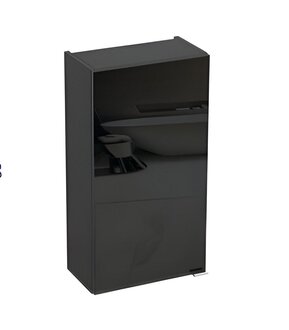 Bathroom wall shelf cabinet wall cabinet hanging wall cabinet black