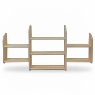Wall shelf wooden pine solid 150x69cm solid wood wall shelf flower shelf hanging shelf