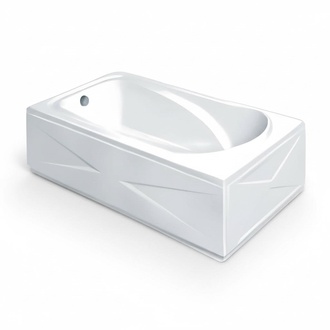 Bathtub Design Bathtub Acrylic Bathtub Space-Saving Bathtub Comfort Bathtub 169x75 cm