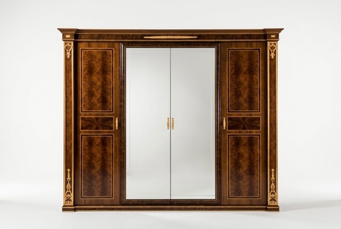 Bedroom Modigliani collection 4 doors wardrobe in antique style italian furniture arredoclassic™