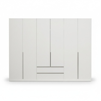 Wardrobe Bedroom Modern Furniture White Wood Luxury Design