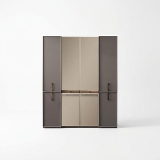 Wardrobe Bedroom wardrobe Wardrobe Wooden wardrobe Grey Mirror