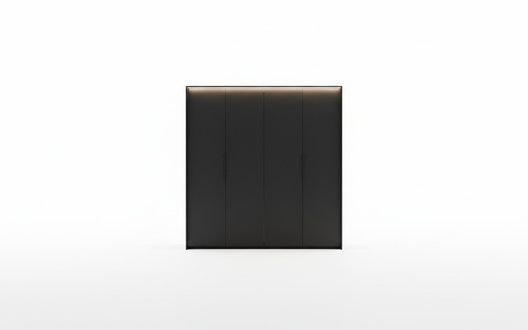 Wardrobe Black Luxury Wooden Bedroom Elegant Closet Design Modern