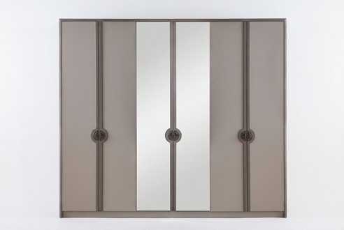 Wardrobe Wardrobe Cabinet Modern Wooden Cabinet Gray