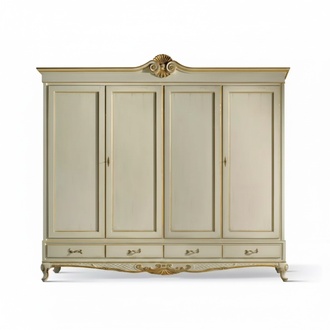 Wardrobe Cupboard Luxury Bedroom Wood Italian Furniture New