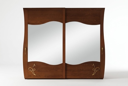 Wardrobe Cabinet Mirror Wood Furniture Wardrobes Wooden Italy New