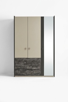 Wardrobe Wardrobe Multi-purpose wardrobe Grey Material Wood Wardrobes