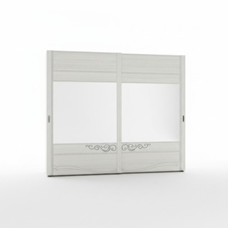 Wardrobe storage shelf storage modern mirror wood design