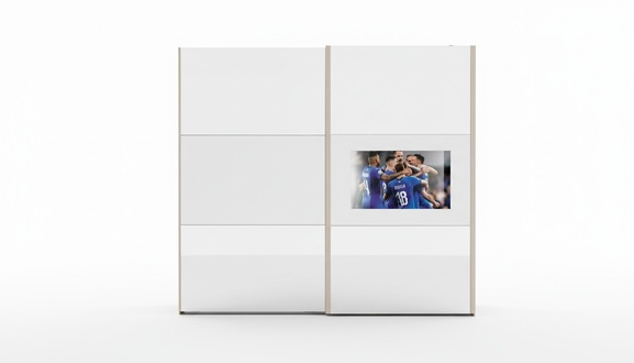 Wardrobe Wardrobes Wardrobe Luxury Wood Floating Doors tv with TV