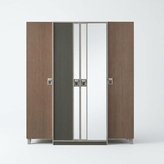Wardrobe Children\'s Cabinet Cupboard Wooden Gray Wooden Cabinet Large Modern