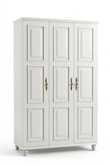 Closet Country Style Furniture Classic Wardrobe Wood Bedroom White