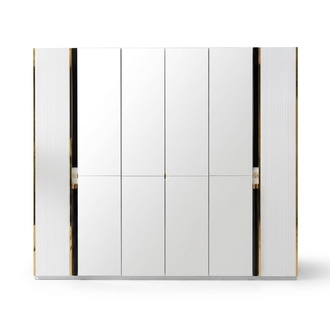Closet Furniture Cabinet Italian Style Luxury Wardrobes Bedroom Gold
