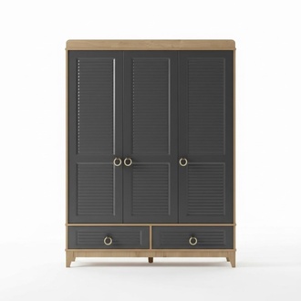 Wardrobe grey wood wardrobe design children\'s room wardrobes