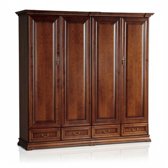 Wardrobe Swing Door Cabinet Tall Cabinet Clothes Cupboard Coat Rack Cabinet
