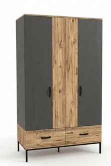 Wardrobe children\'s room modern furniture wood luxury design brown youth furniture
