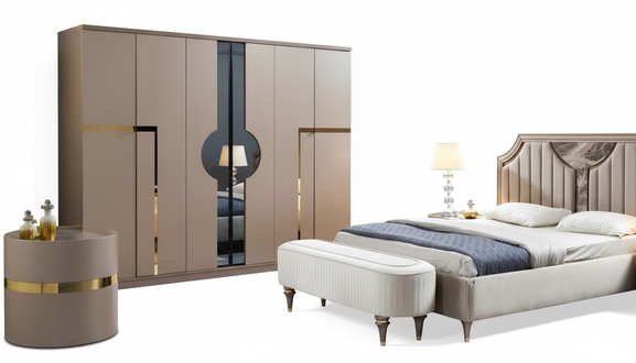 Closet luxury closet bedroom furniture Italian style wood cabinets