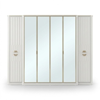 Closet mirror wooden furniture cabinets italy for bedroom