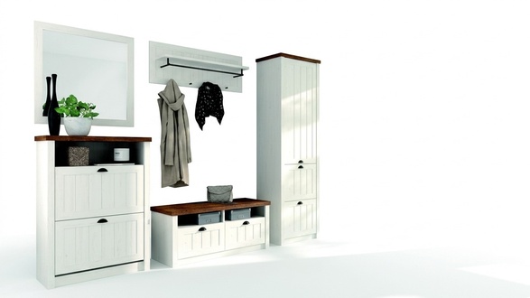 Coat Rack Set Wood Storage Door Coat Rack 5pcs New Hallway Wardrobes Hallway Set