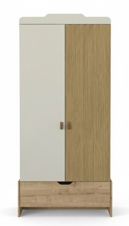 Wardrobe Youth Room Modern Furniture White Wood Luxury Design Beige Cabinets
