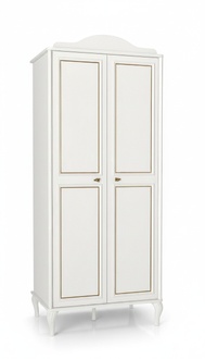 Wardrobe Youth Room Modern Furniture White Wood Luxury Design Cabinet