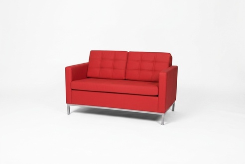 Waiting Room Furniture Two Seater Red Upholstery Furniture Office